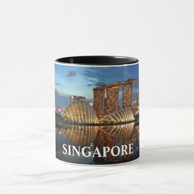 Tasse Coupe de Singapour de panorama personnalisé (Centre)