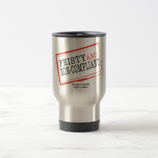 Tasse courageuse de voyage