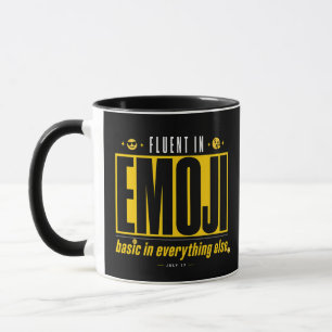 Tasse Courant en Émoji   Tasse à Café Drôle Émoji