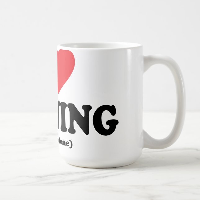 tasse courante d'amour drôle d'I (Droite)