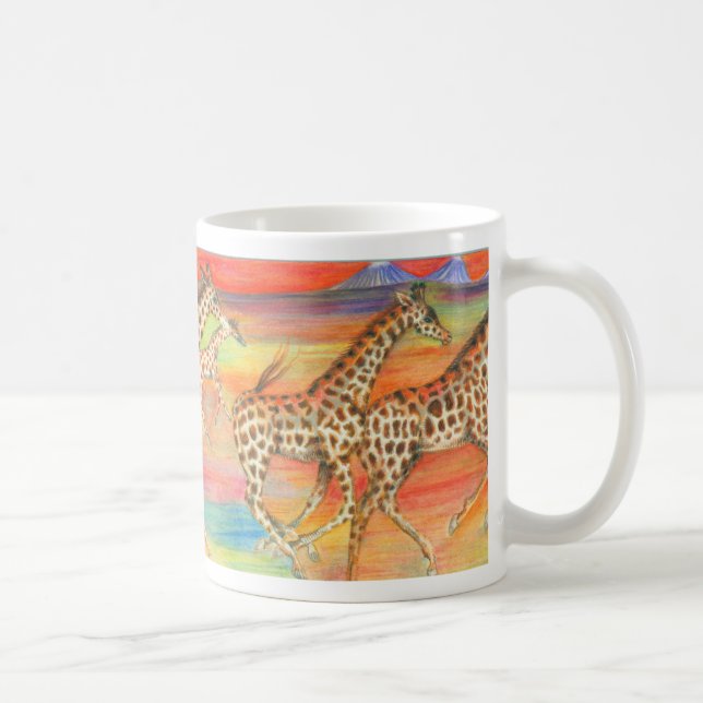 Tasse courante de girafes (Droite)