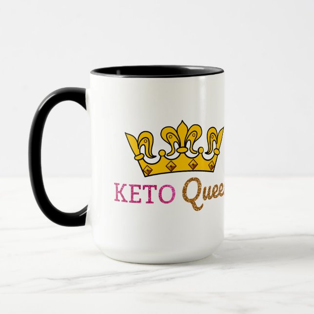 Tasse Couronne drôle de la Reine de cétonique (Gauche)
