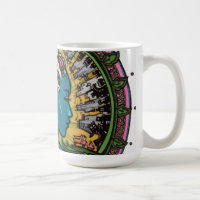 Tasse "couronnée" d'illustrations originales par