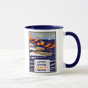 Tasse Course en bateau de vitesse Abbazia 1912