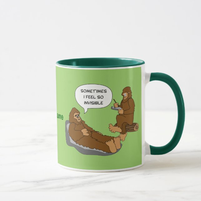 Tasse Coutume drôle de bande dessinée de Sasquatch du (Droite)