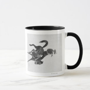 Tasse Cowboy Ned Coy Riding Bucking Bronco Nommé