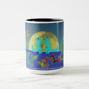 Tasse Coyote Crooners chantant des chansons d'amou