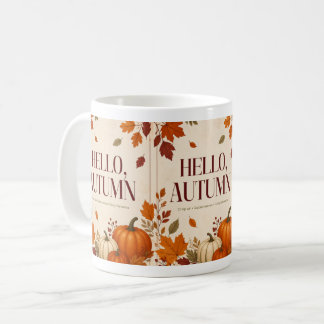 Tasse Cozy Autumn | Bonjour l'automne Citrouille &