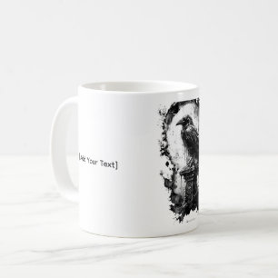Tasse Crâne Corbeau Métal Lourd Regard Abyssal