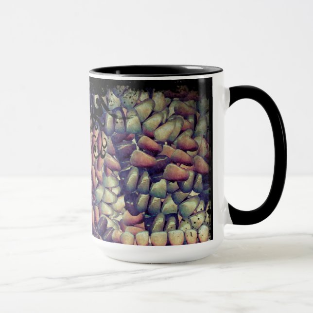 Tasse Crâne et faux Dental School Dents Artwork Effrayan (Droite)
