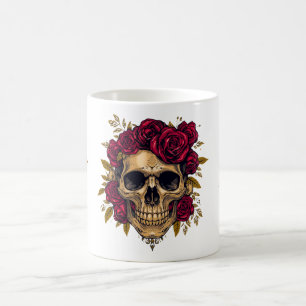 Tasse Crâne Glam   Tasse Élégante d'Halloween Goth
