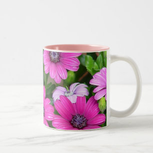 Tasse Cranesbill Pelargonie-(rosa Blumen)