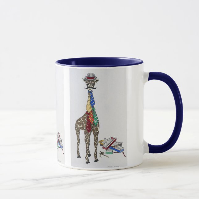 Tasse Cravates de port de girafe (Droite)