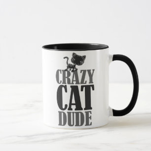 Tasse Crazy chat mec