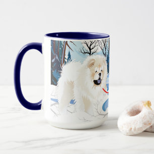 Tasse Cream Chow DE L'AUTRE CÔTÉ DE LA RIVIÈRE