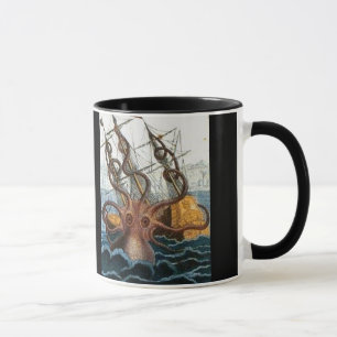 Tasse Créature victorienne de mer de poulpe de Steampun