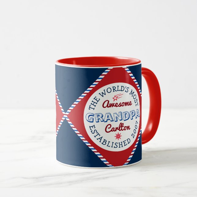 Tasse Créez votre propre logo Grand-père (Devant droit)