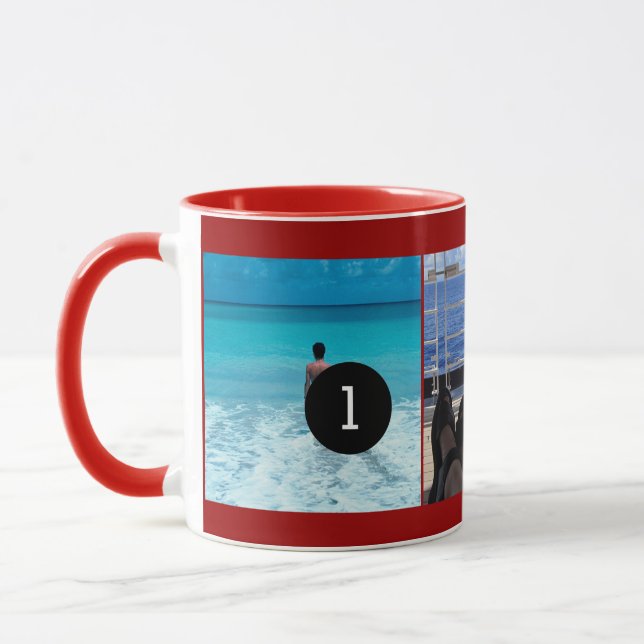 Tasse Créez votre propre style photo Moment 3 images (Gauche)