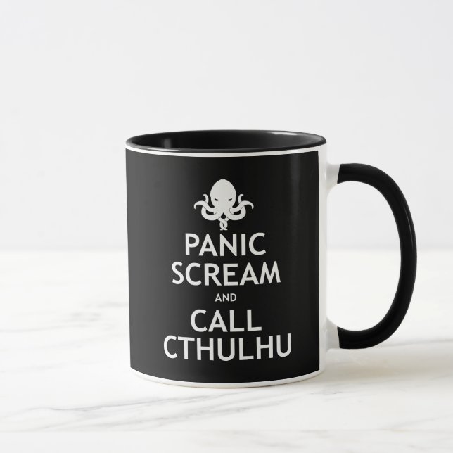Tasse Cri perçant et appel Cthulhu de panique (Droite)