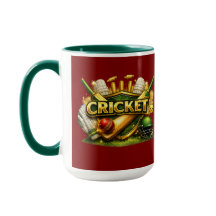 Tasse Cricket Gold Emblème Sport Inspiré Combo