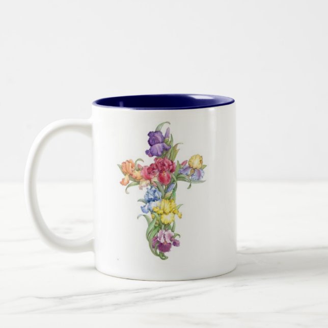 Tasse croisée - iris (Gauche)