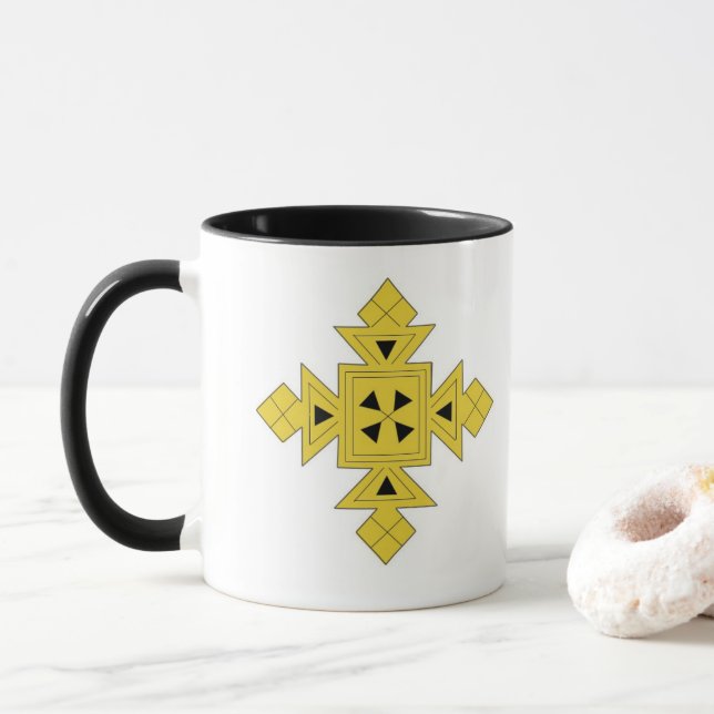 Tasse croisée orthodoxe venue par royaume de David (Avec donut)