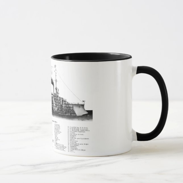 Tasse Croiseur blindé allemand (Droite)