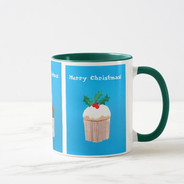 Tasse Cupcake de Noël Ringer Mug.. (Droite)
