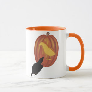 Tasse Cute Halloween Jack O'Lantern et Crow
