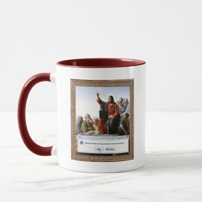 Tasse Cyber Sermon drôle (Gauche)