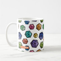 Tasse D20 colorée