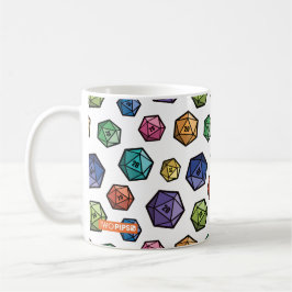 Tasse D20 colorée