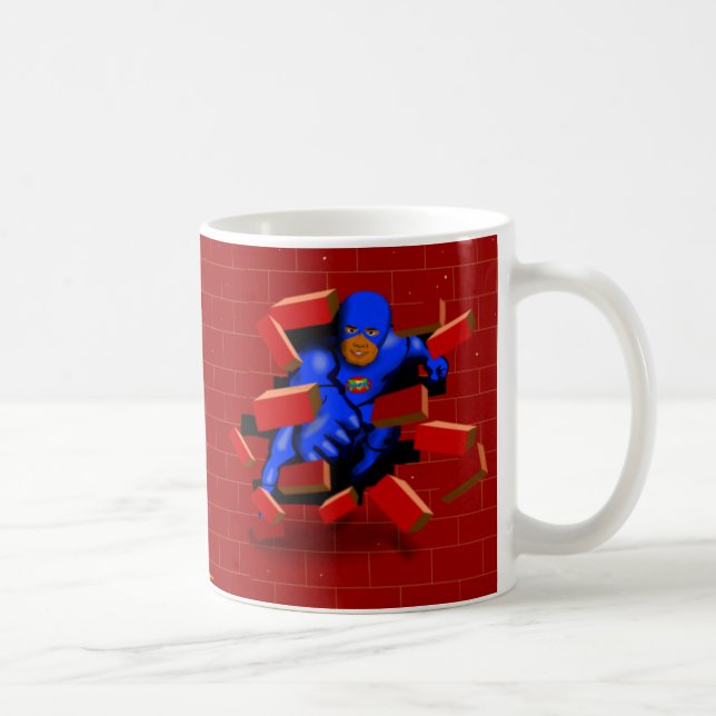 Tasse d'accident de Brickwall de Dangerman (Droite)