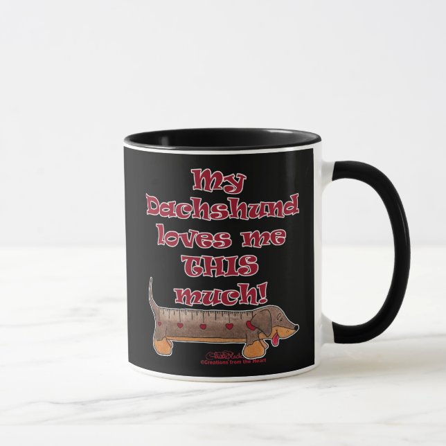 Tasse Dachshund Love Meter (Droite)
