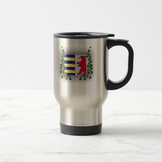 Tasse d'acier inoxydable de café de crête de Rusyn (Droit)