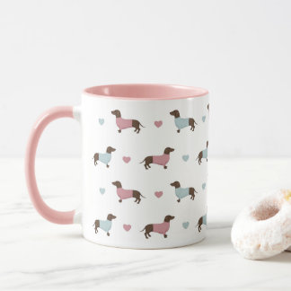 Tasse Dackeln und Herz