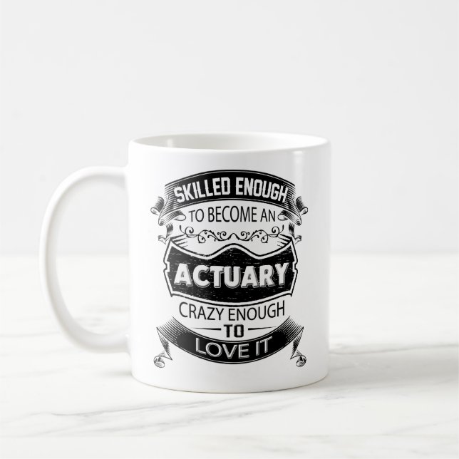 Tasse d'actuaire, tasse de café d'actuaire, tasses (Gauche)