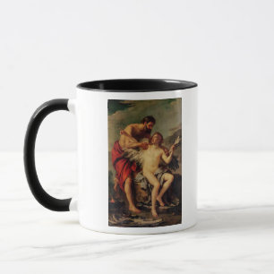Tasse Daedalus attachant les ailes d'Icare, c.1754
