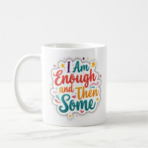 Tasse d'affirmation pastel 'Je Suis Suffisant et E