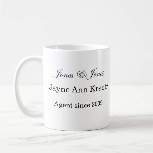 Tasse d'agent de J&J (Gauche)