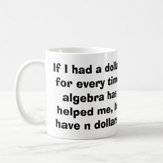 Tasse d'algèbre de maths