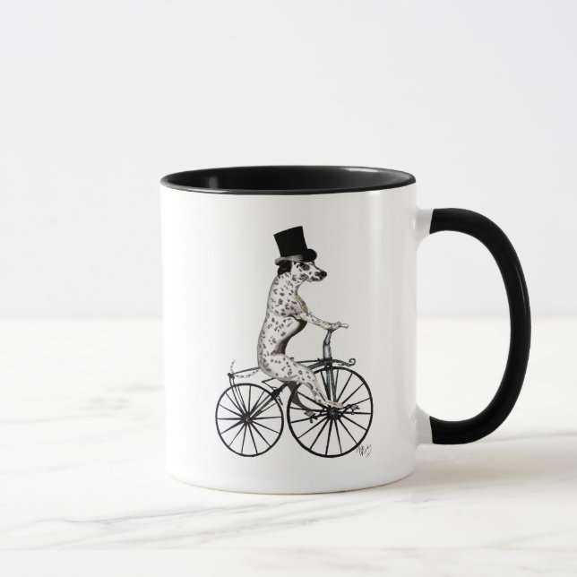 Tasse Dalmatien sur vélo 2 (Droite)