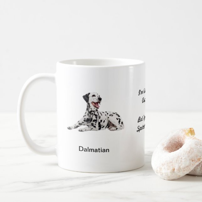 Tasse dalmatienne - avec deux images et un motif (Avec donut)