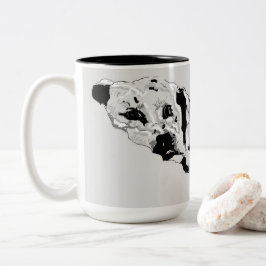 Tasse/Dalmatiner Zweifarbige Tasse