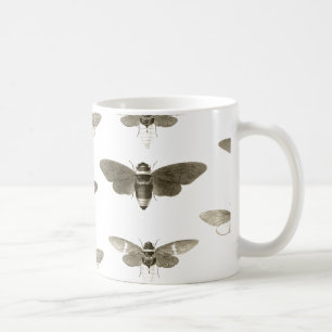 Tasse d'amant d'insecte - illustration vintage de