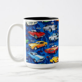 Tasse d'amants de voiture de classiques de voiture