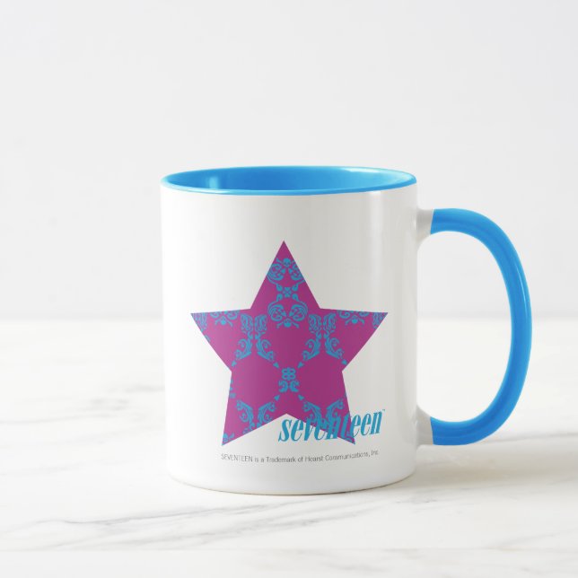 Tasse Damask Aqua-Purple 3 (Droite)