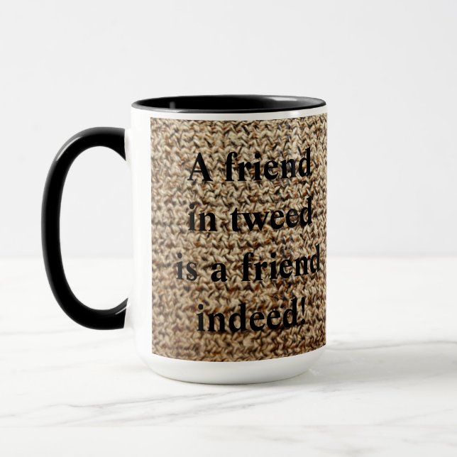 Tasse d'ami de tweed de farine d'avoine (Gauche)
