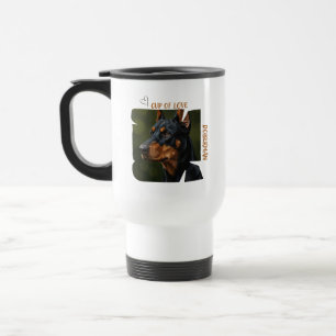Tasse d'amour amateur de chien Mug de voyage 450ml