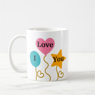 Tasse d'amour Ballons - Mug Cadeau Café pour Chéri